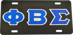 View Buying Options For The Phi Beta Sigma Outline Mirror License Plate