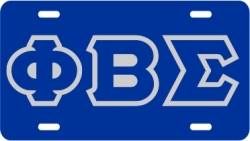 View Buying Options For The Phi Beta Sigma Outline Mirror License Plate