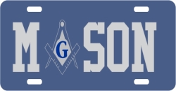 View Buying Options For The Mason In Word Symbol Mirror License Plate