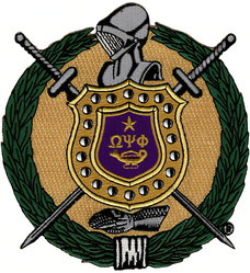 View Buying Options For The Omega Psi Phi Escutcheon Shield Embroidered Iron-On Patch