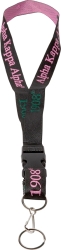 View Buying Options For The Alpha Kappa Alpha Classic Woven Embroidered Lanyard