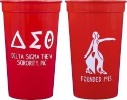 View Buying Options For The Delta Sigma Theta Plastic Stadium Cups [Pre-Pack]