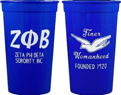 View Buying Options For The Zeta Phi Beta Plastic Stadium Cups [Pre-Pack]