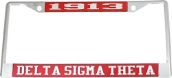 View Buying Options For The Delta Sigma Theta Year 1913 License Plate Frame