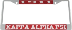 View Buying Options For The Kappa Alpha Psi Year 1911 License Plate Frame