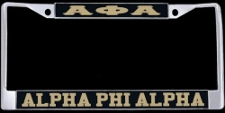 View Buying Options For The Alpha Phi Alpha Greek Letters License Plate Frame