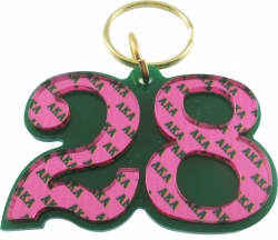 View Buying Options For The Alpha Kappa Alpha Color Mirror Line #28 Keychain