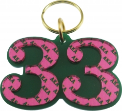 View Buying Options For The Alpha Kappa Alpha Color Mirror Line #33 Keychain
