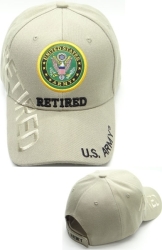 View Buying Options For The Army Retired Text Side Shadow Mens Cap