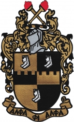 View Product Detials For The Alpha Phi Alpha Shield Emblem Iron-On Patch
