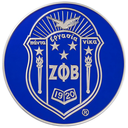 View Buying Options For The Zeta Phi Beta Classic Round Car Badge