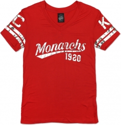 View Buying Options For The Big Boy Kansas City Monarchs NLBM Ladies Foil Jersey Tee