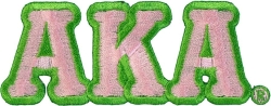 View Buying Options For The Alpha Kappa Alpha Small Letter Iron-On Patch Set