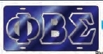 View Buying Options For The Phi Beta Sigma Outlined Color Mirror License Plate