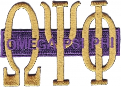 View Buying Options For The Omega Psi Phi Long Bar Iron-On Patch