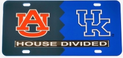 View Buying Options For The Auburn + Kentucky House Divided Split License Plate Tag