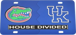 View Buying Options For The Florida + Kentucky House Divided Split License Plate Tag