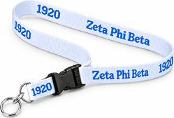 View Buying Options For The Zeta Phi Beta Classic Woven Embroidered Lanyard