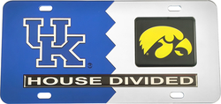 View Buying Options For The Kentucky + Iowa House Divided Split License Plate Tag