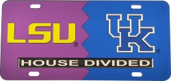 View Buying Options For The LSU + Kentucky House Divided Split License Plate Tag