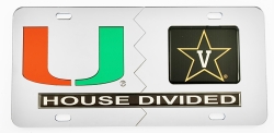 View Buying Options For The Miami + Vanderbilt House Divided Split License Plate Tag