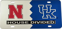 View Buying Options For The Nebraska + Kentucky House Divided Split License Plate Tag