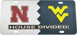 View Buying Options For The Nebraska + West Virginia House Divided Split License Plate Tag