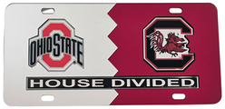 View Buying Options For The Ohio State + South Carolina House Divided Split License Plate Tag