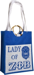 View Buying Options For The Zeta Phi Beta Lady Pocket Jute Bag