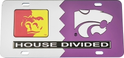 View Buying Options For The Pittsburg State (KS) + Kansas State House Divided Split License Plate Tag