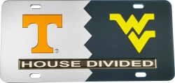 View Buying Options For The Tennessee + West Virginia House Divided Split License Plate Tag