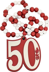 View Buying Options For The Delta Sigma Theta Wood Color Bead Tiki Line #50 Medallion