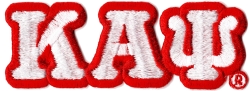 View Buying Options For The Kappa Alpha Psi Small Letter Iron-On Patch Set