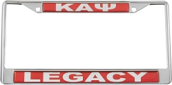 View Buying Options For The Kappa Alpha Psi Legacy Domed License Plate Frame