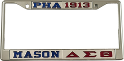 View Buying Options For The Mason - PHA + Delta Sigma Theta Split License Plate Frame