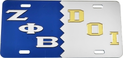 View Buying Options For The Zeta Phi Beta + Daughters of Isis Split Mirror License Plate