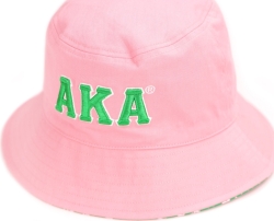 View Buying Options For The Big Boy Alpha Kappa Alpha Divine 9 S145 Reversible Womens Bucket Hat