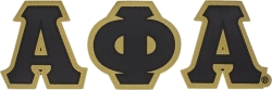 View Buying Options For The Alpha Phi Alpha Satin Tackle Twill Letters Iron-On Patch Set