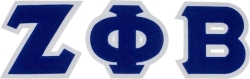 View Buying Options For The Zeta Phi Beta Chenille Letters Iron-On Patch Set