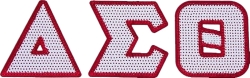 View Buying Options For The Delta Sigma Theta Sequin Letters Iron-On Patch Set