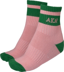 View Buying Options For The Alpha Kappa Alpha Quarter Socks