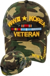 View Buying Options For The World War II + Korea War Veteran Shadow Mens Cap