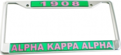 View Buying Options For The Alpha Kappa Alpha Domed Founder License Plate Frame