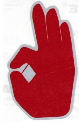 View Buying Options For The Kappa Alpha Psi Hand Sign Reflective Decal Symbol Sticker [Pre-Pack]