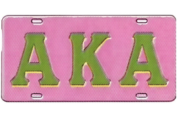 View Buying Options For The Alpha Kappa Alpha Raised Letter License Plate