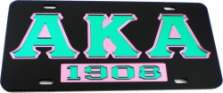 View Buying Options For The Alpha Kappa Alpha 1908 Mirror Insert Tag License Plate