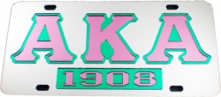 View Buying Options For The Alpha Kappa Alpha 1908 Mirror Insert Tag License Plate