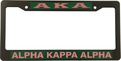 View Buying Options For The Alpha Kappa Alpha Text Decal Plastic License Plate Frame