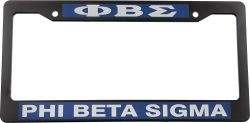 View Buying Options For The Phi Beta Sigma Text Decal Plastic License Plate Frame