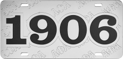 View Buying Options For The Alpha Phi Alpha 1906 Founder Satin Background Tag License Plate